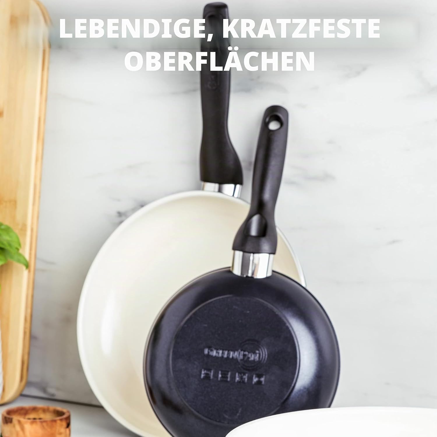 GreenPan Rio Bratpfannen-Set 2-teilig – 20 cm & 26 cm | PFAS-freie Keramik-Antihaftbeschichtung | Gesund kochen mit Stil