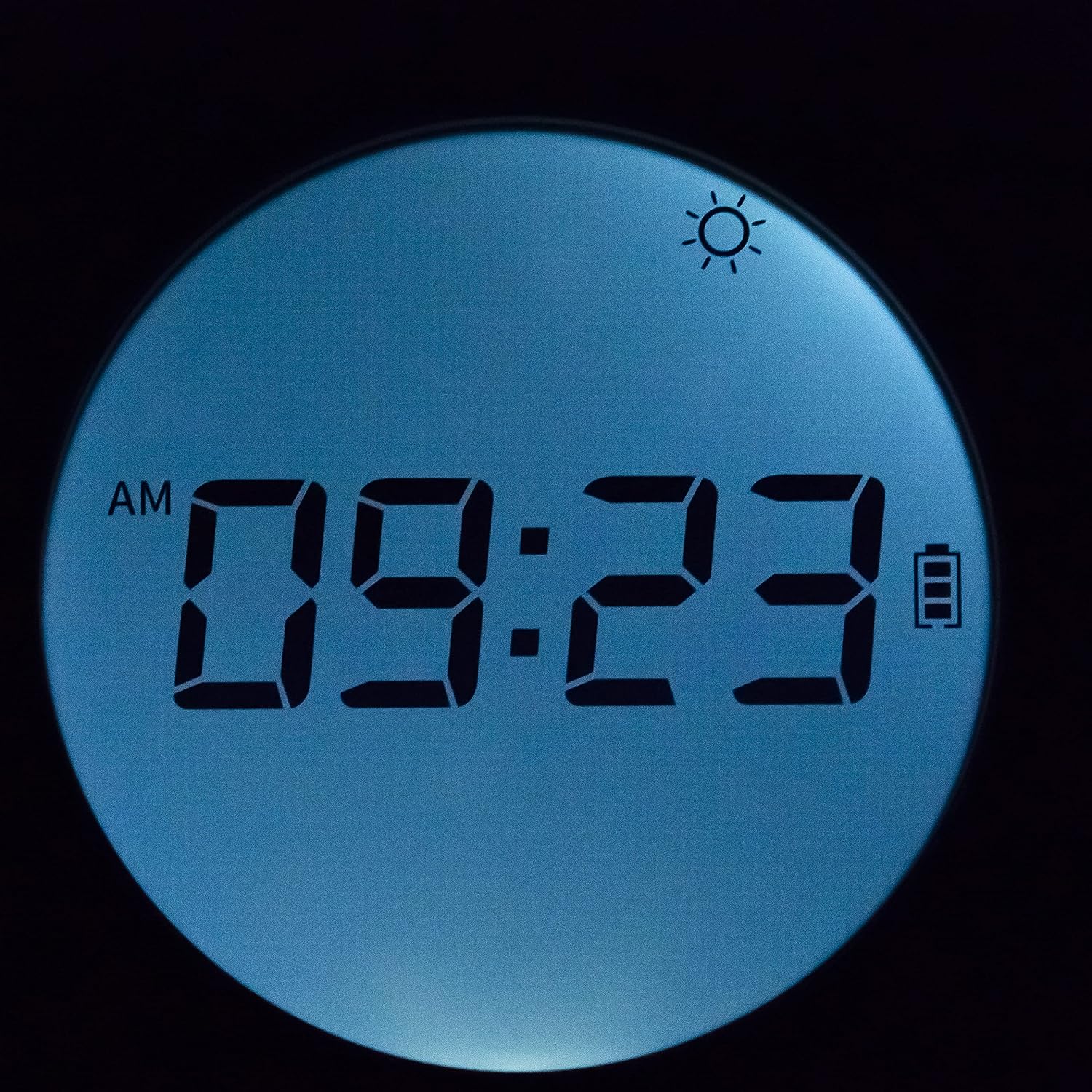 Designer Digitalwecker mit Nachtlicht, Zwei Weckzeiten, Schlummerfunktion uvm. * Schwarz * Neuware