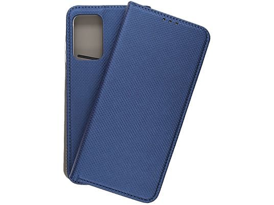 Samsung Galaxy A72 Hülle, Schutzhülle für Samsung Galaxy A72 5G Tasche Denim Textil Book Case Flip Case Klapphülle, Blau