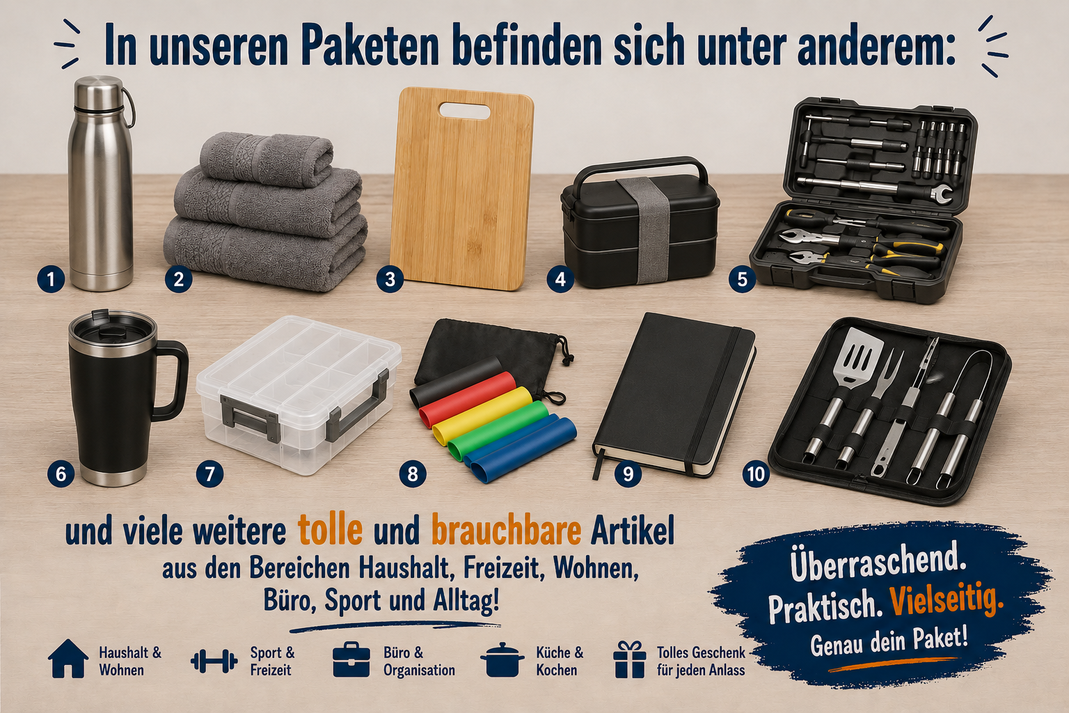Mystery-/Überraschungspaket – 1 Paket / 3 Pakete / 5 Pakete –  die Wundertüte für erwachsene