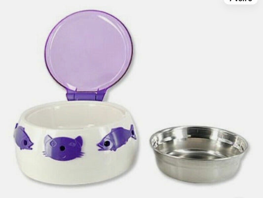 🐾 Auto-Dish Edelstahl Futternapf mit automatischem Deckel – für Hunde, Katzen & Kleintiere * UVP: 37,90€