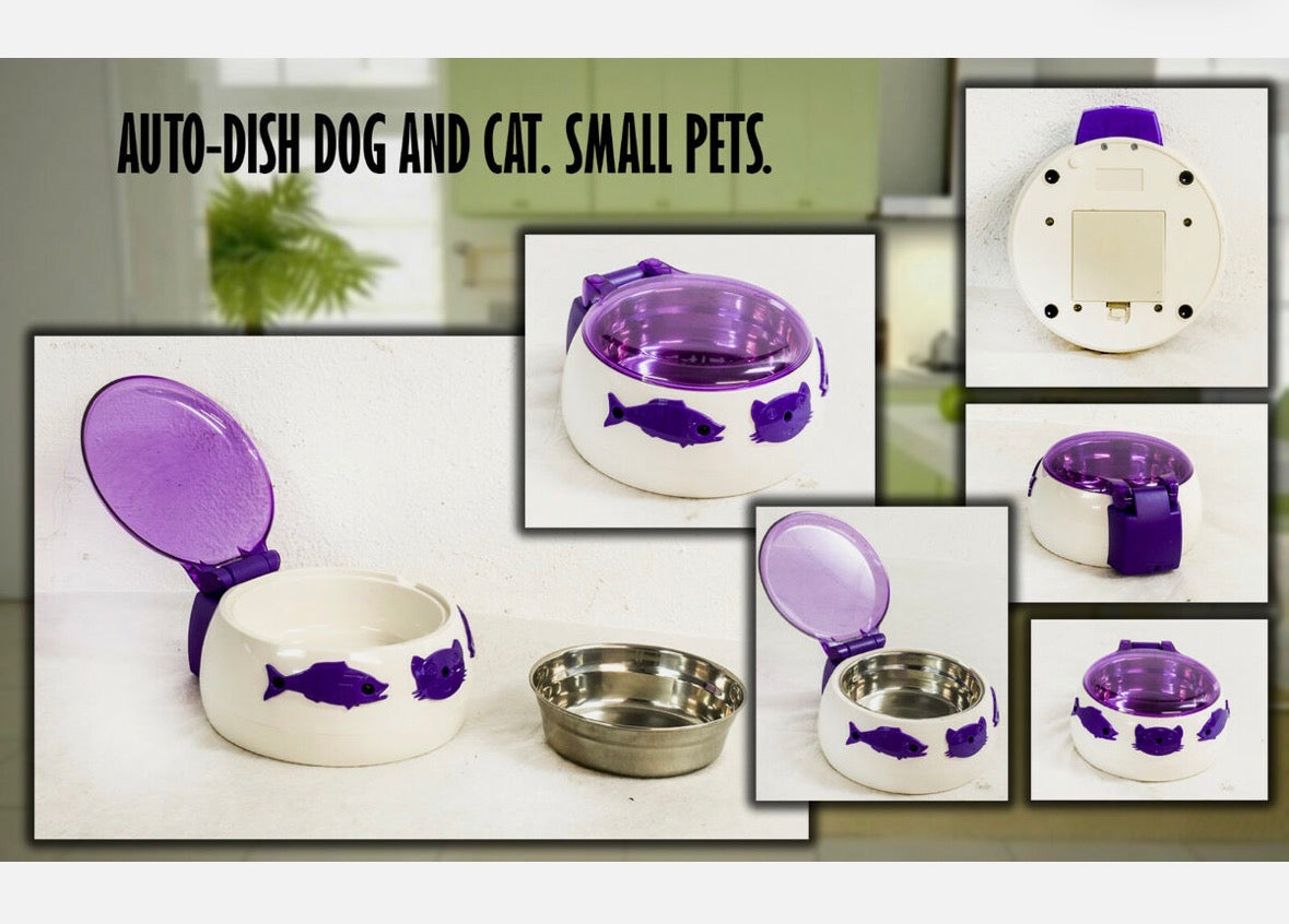 🐾 Auto-Dish Edelstahl Futternapf mit automatischem Deckel – für Hunde, Katzen & Kleintiere * UVP: 37,90€