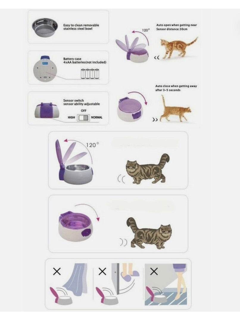 🐾 Auto-Dish Edelstahl Futternapf mit automatischem Deckel – für Hunde, Katzen & Kleintiere * UVP: 37,90€