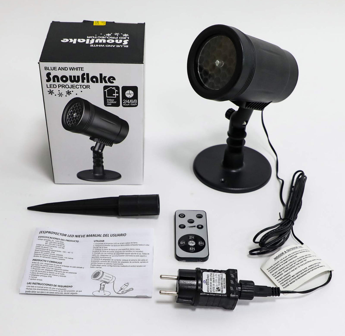 Projektor Weihnachten, Snowflake Led Projector, Led-Projektionslampe, Rotierende Schneeflocke Projektor, Schneeprojektor Schneefalllampe Eignet sich Für Die Innendekoration Weihnachtsfeier