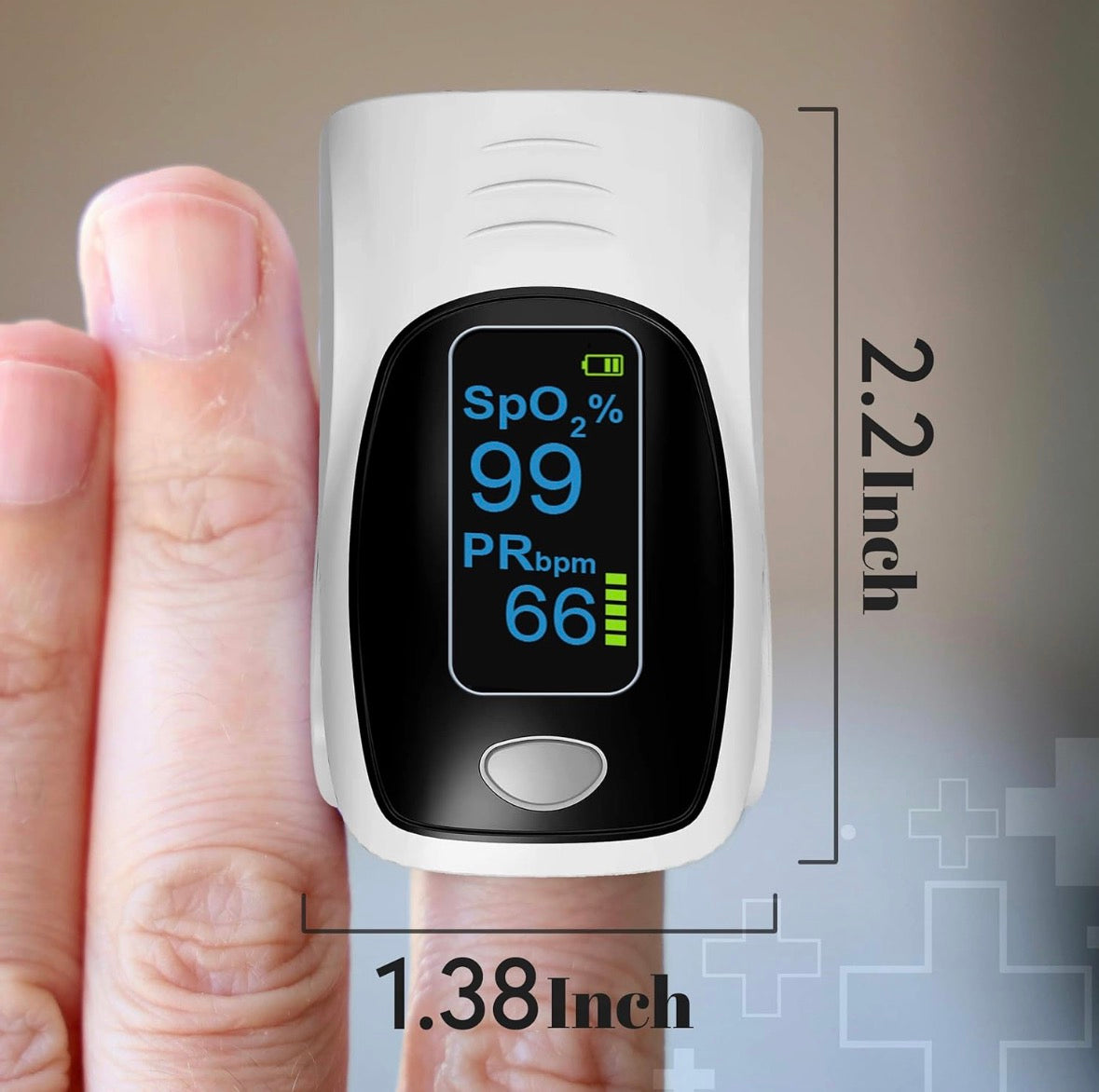 Joycare professional Finger-Pulsoximeter Misst Sauerstoffsättigung und Puls Diagnose