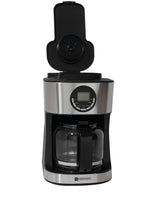 Warenkraft Kaffeemaschine (Vollautomat) mit Mahlwerk 1,8L – 2-in-1 Bohnen & Pulver, 12 Tassen