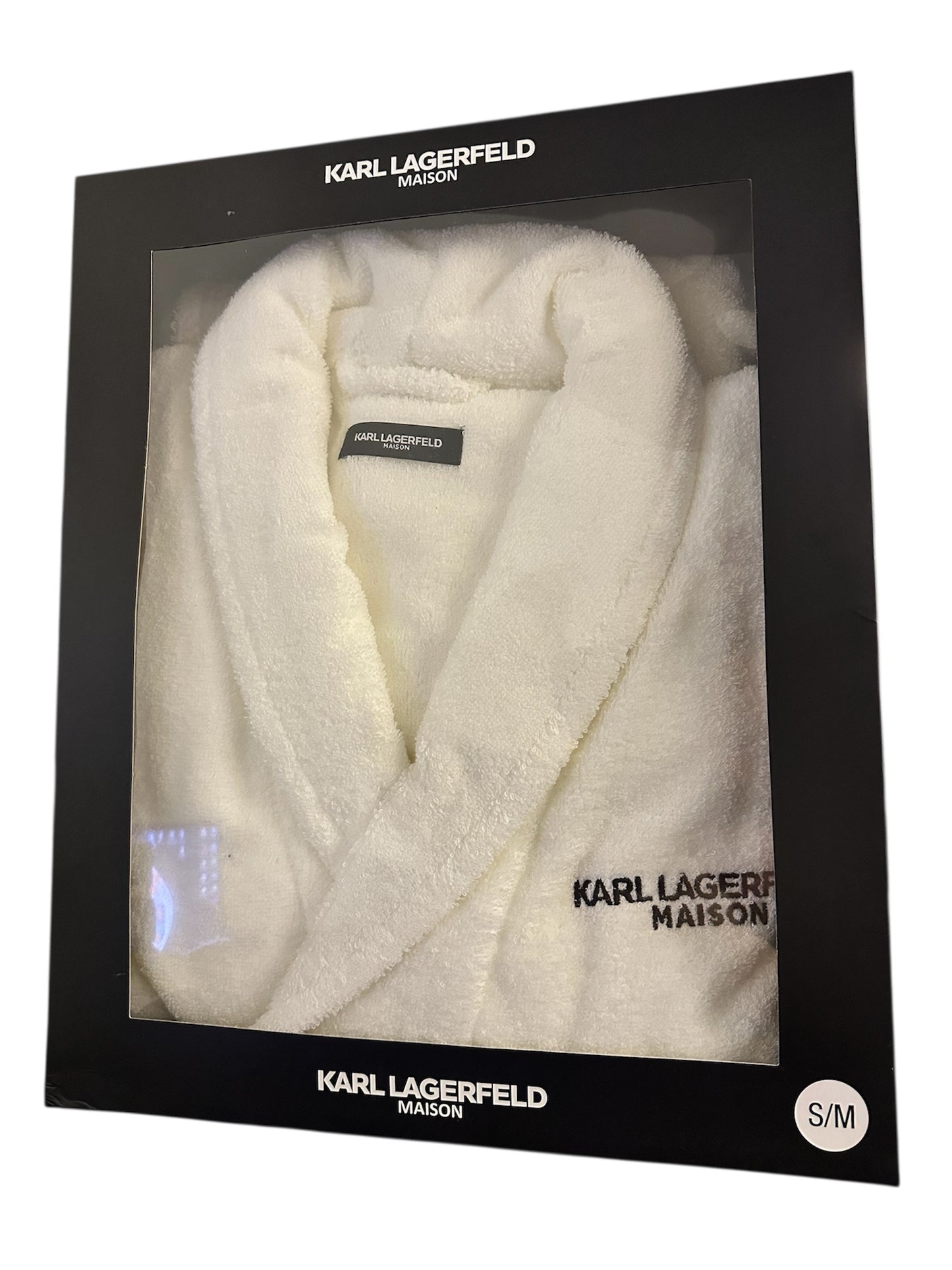 KARL LAGERFELD MAISON Bademantel * Weiß * Unisex * Neuware und Geschenkbox * UVP: 209,90€