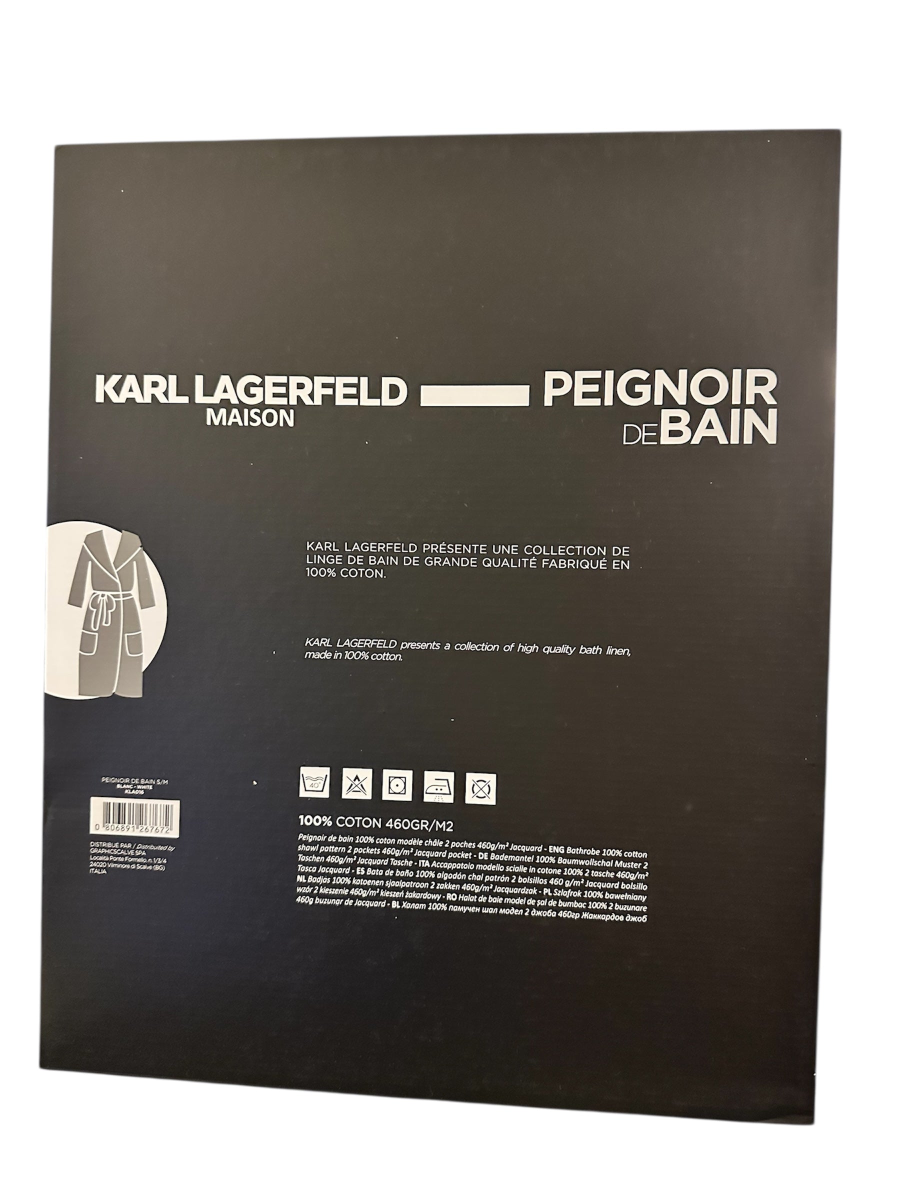 KARL LAGERFELD MAISON Bademantel * Weiß * Unisex * Neuware und Geschenkbox * UVP: 149,90€