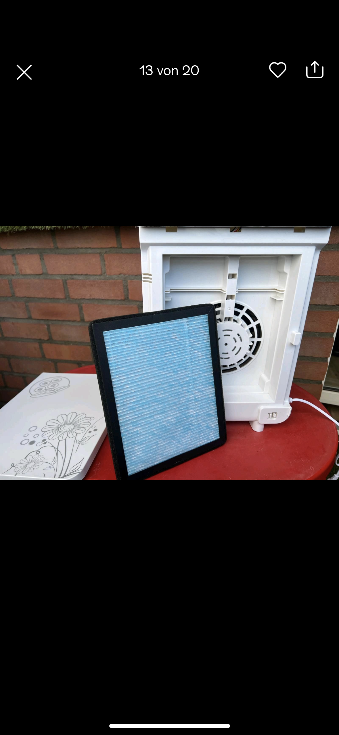 Luftreiniger für Zuhause, Schlafzimmer 40 m², leiser Luftreiniger, 51-150 m³/h, Luftfilter entfernt 99,9% von Gerüchen, Staub, Tierhaaren, Rauch, Pollen
- Neuware