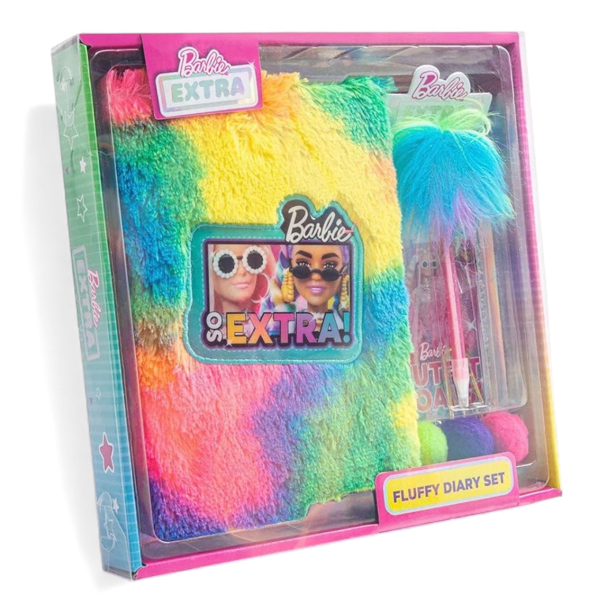 Barbie Extra – Flauschiges Tagebuch-Set: Dein stylisches Geheimnisbuch voller Glitzer & Kreativität!