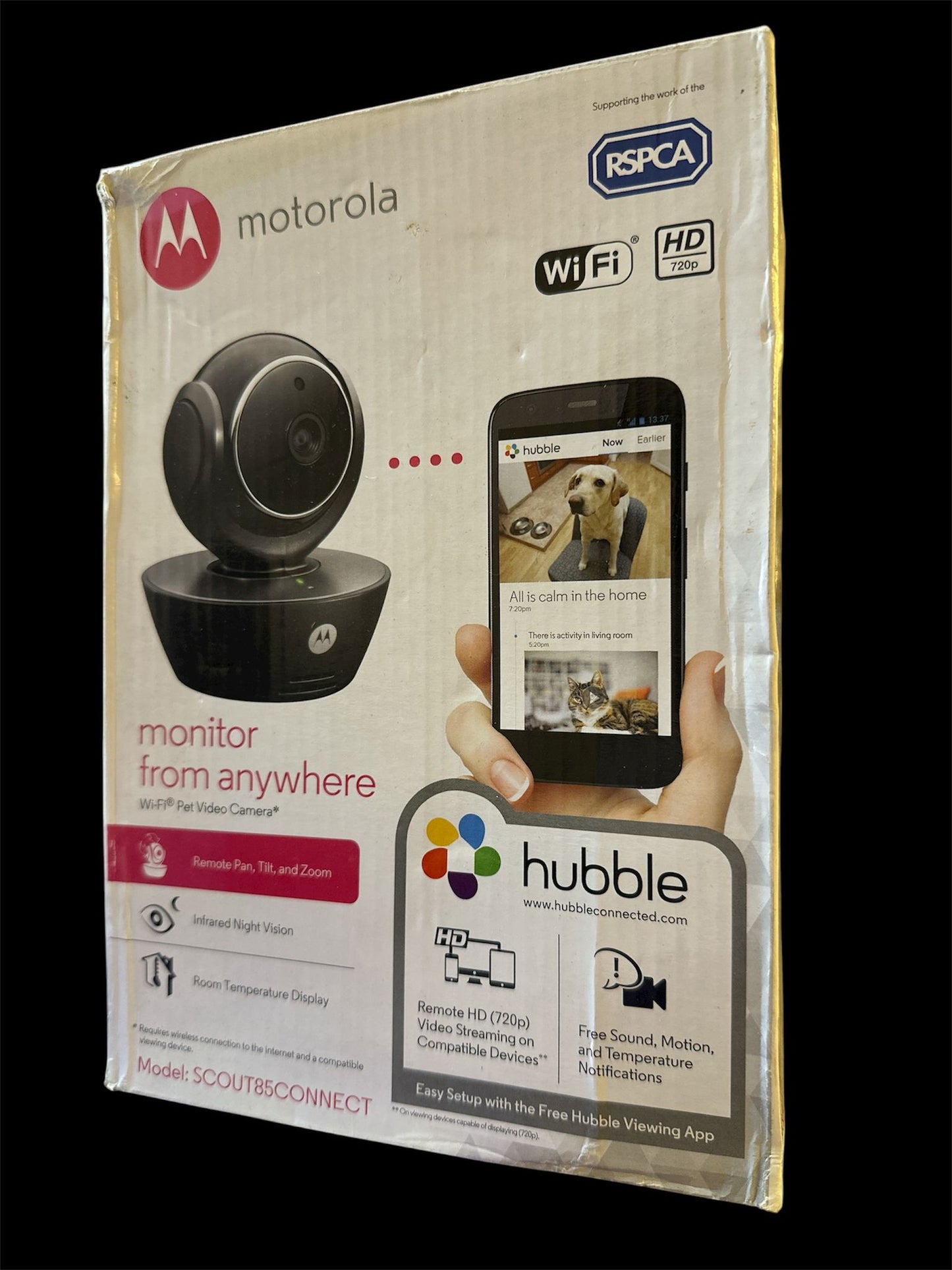 Motorola MBP scout 85 Digitale Wi-Fi Babyphone Videoaufnahme Haustierkamera HD