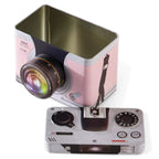 Blechdose und Vorratsdose * Kamera Design * 10cm x 18cm x 15cm * Vintage Memories Retro * 3D Design * Neuware