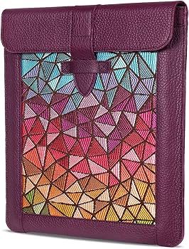 Londo Designer Ledertasche - Hochwertige Tablet Hülle aus echtem Premium-Leder mit gewebtem Garment-Design – kompatibel mit allen 10-13 Zoll Tablets