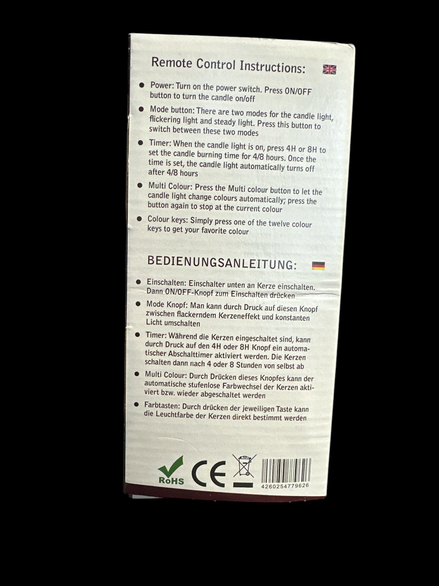 3 er Set LED Kerzen mit Fernbedienung Farbwechsel Timer Echtwachs Vanille Duft