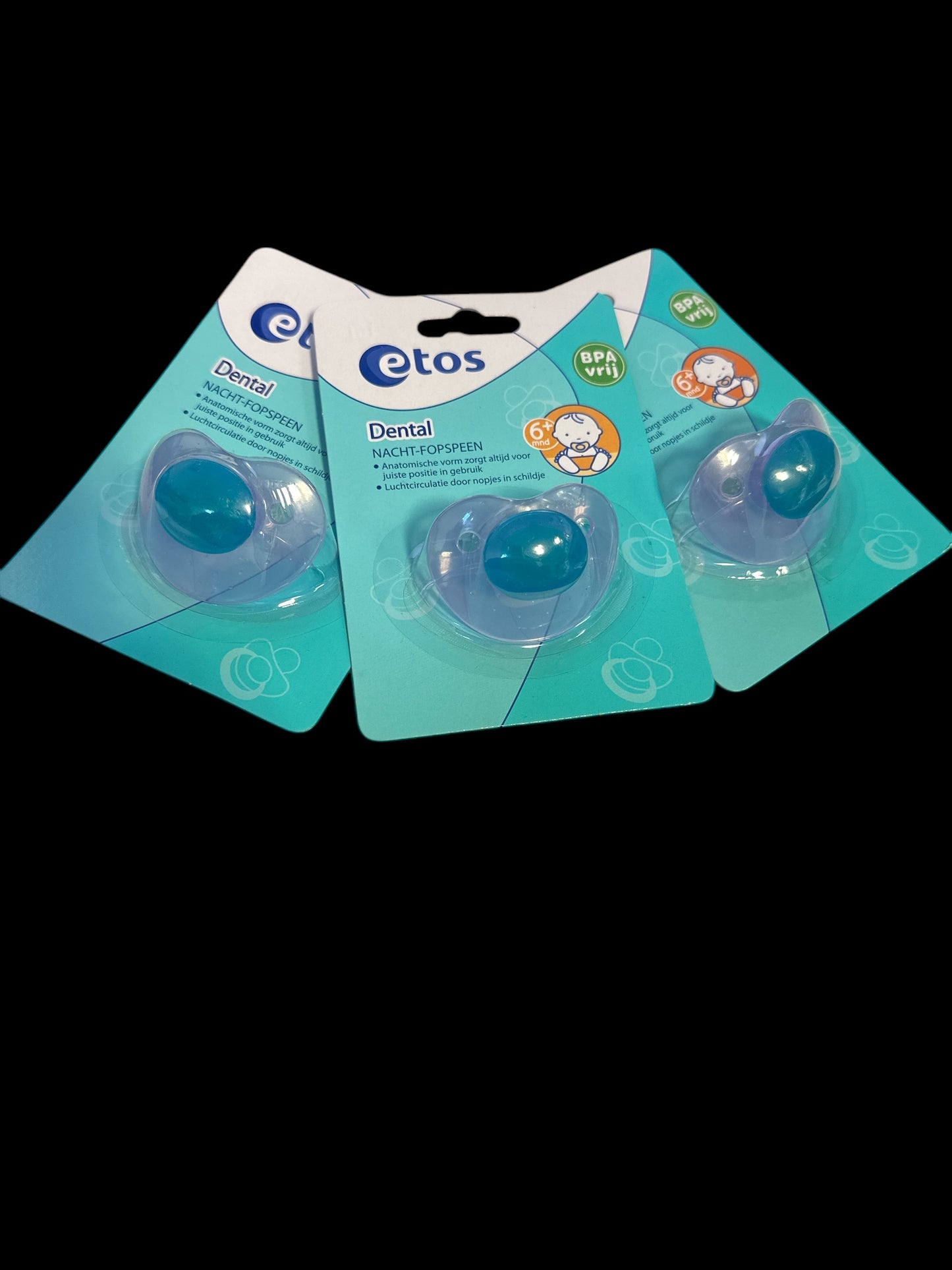 3x Etos Dental Schnuller / Nucki für Babys ab 6 Monate