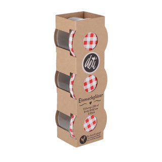 Marmeladenglas / Einmachglas S6 Transparent 230ml 8,5 Cm