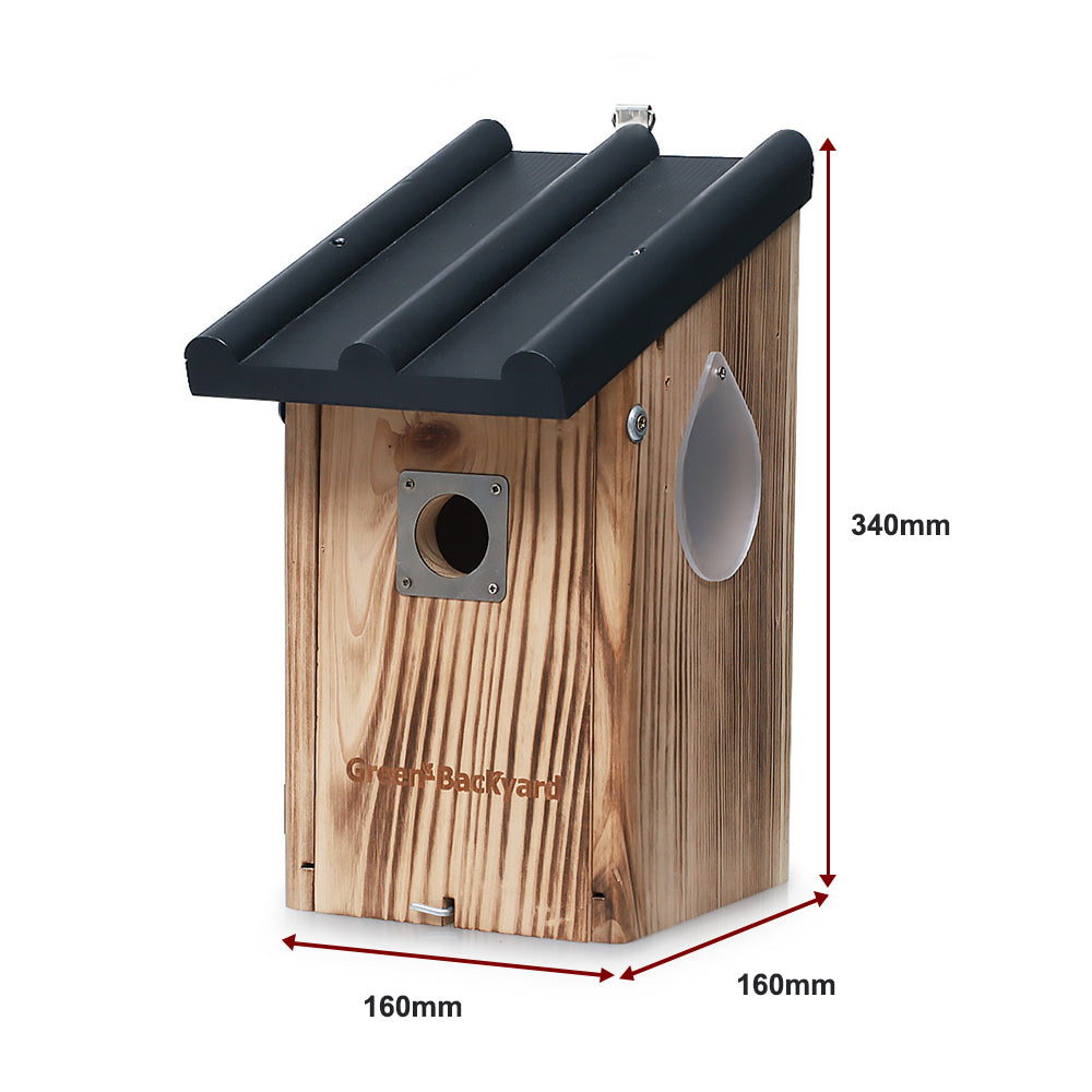 Green-Backyard Birdhouse / Natürliches Vogelhaus aus Zedernholz