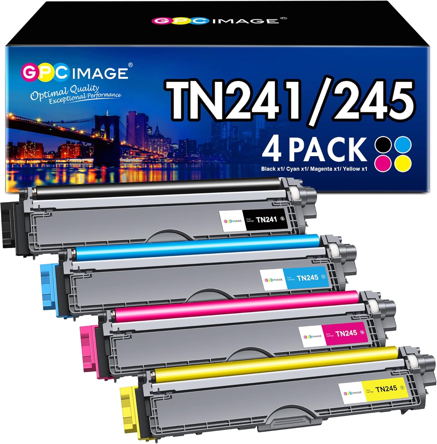 TN241 / TN245 Toner Multipack (4 Farben) – Brillante Farbdrucke für professionelle Ergebnisse