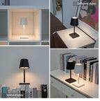 Tischlampe – Schreibtischlampe – Luxus – Weiß – Touch – 3 Lichtmodi – Atmosphäre – Kabellos – 3 Modi – Dimmbar