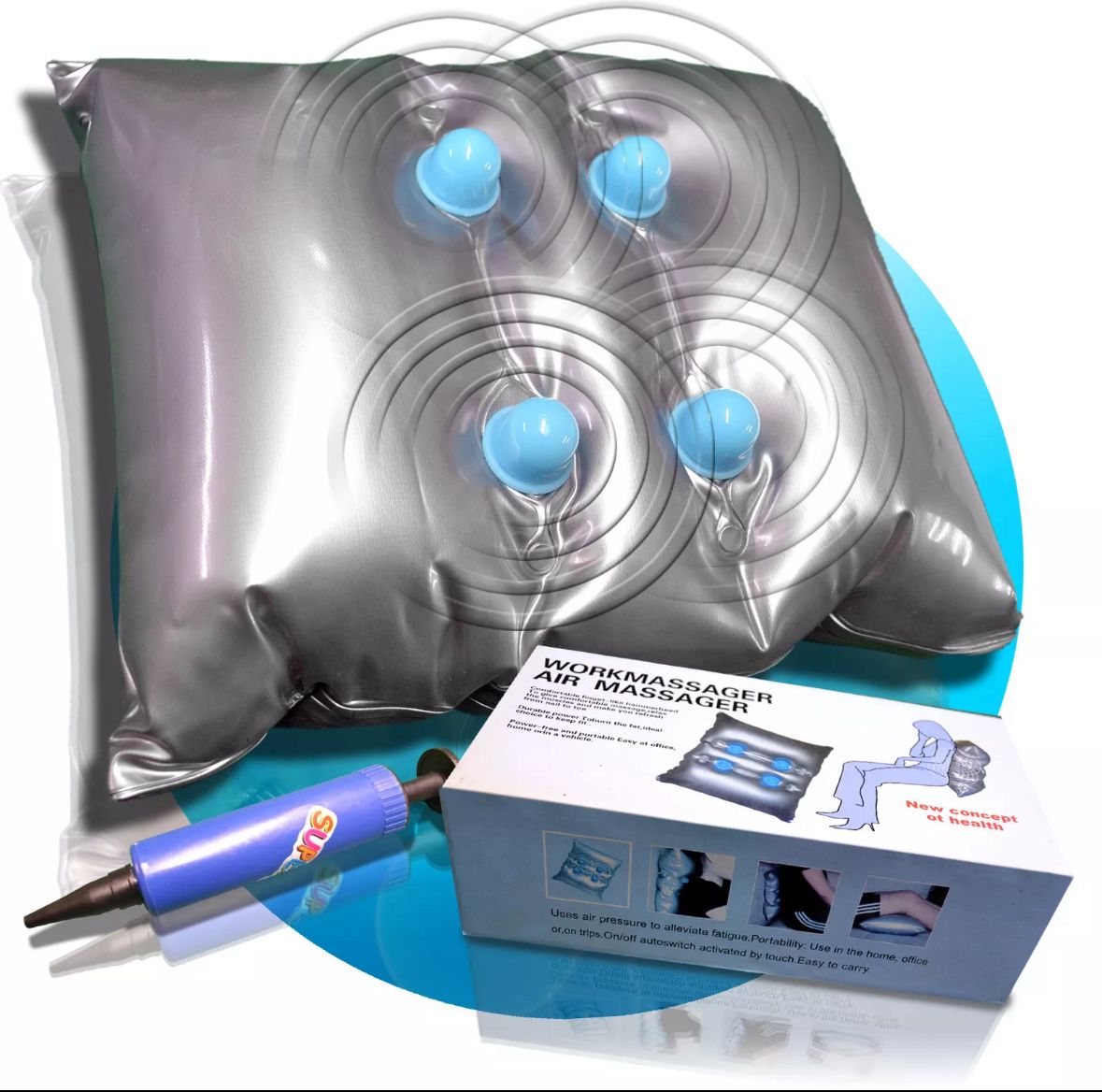 Massage Kissen - Air Massagekissen Vibrierendes Massagegerät (für alle Körperpartien)