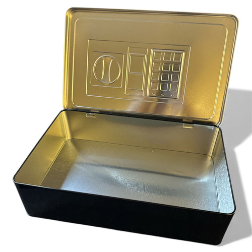 Blech-Vorratsdose "Tresor-Optik" – stilvoll & praktisch * 27cm x 17,5cm x 7cm * Neuware