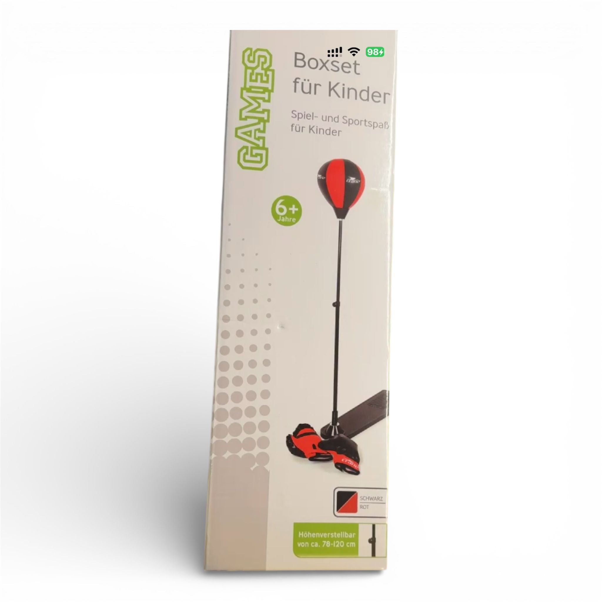 CRANE Boxsack Set 78-120cm höhenverstellbar – Incl Handschuhe und Pumpe - Spaß, Fitness Stressabbau für die ganze Familie