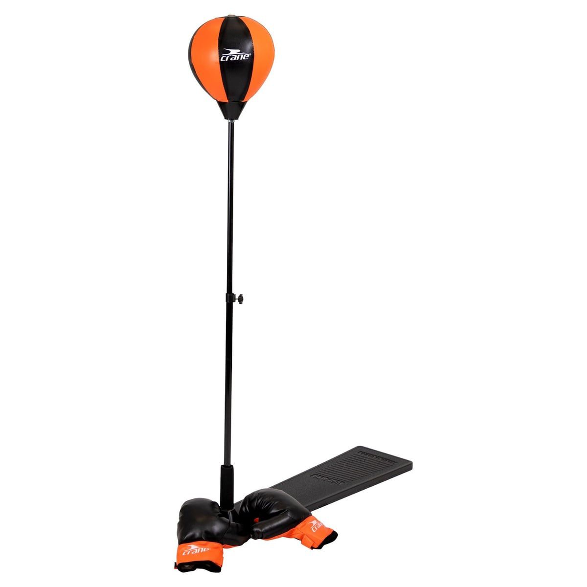 CRANE Boxsack Set 78-120cm höhenverstellbar – Incl Handschuhe und Pumpe - Spaß, Fitness Stressabbau für die ganze Familie