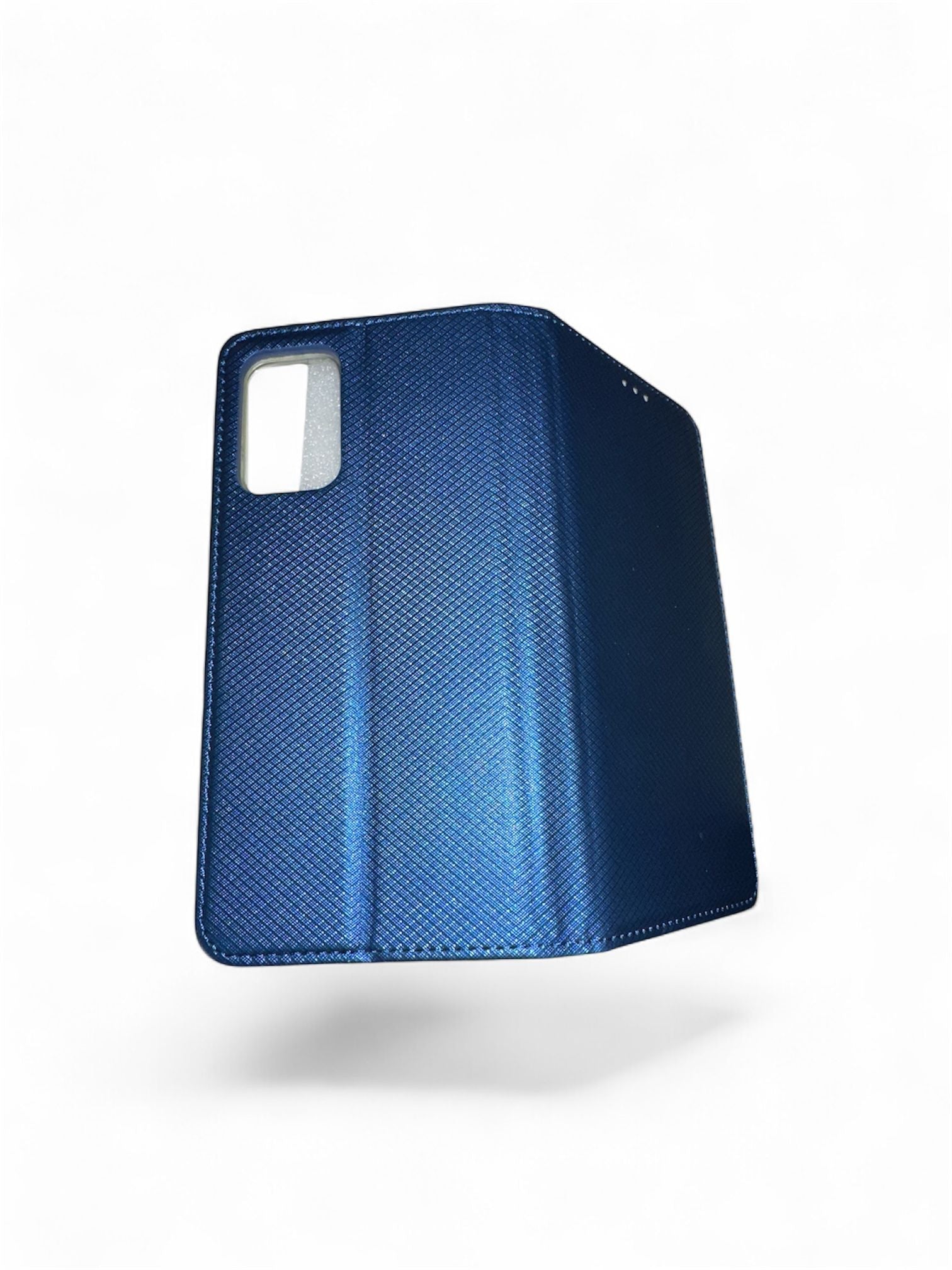 Samsung Galaxy A72 Hülle, Schutzhülle für Samsung Galaxy A72 5G Tasche Denim Textil Book Case Flip Case Klapphülle, Blau