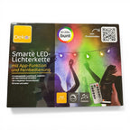 Smarte LED-Lichterkette, WIFI Lichterkette, App-Funktion, Ferbedinung, 50 LEDs