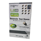 10er LED Bodeneinbaustrahler Warmweiß 0,6W – IP67 Wasserdichte Terrassenbeleuchtung für Außenbereiche Ø32 mm