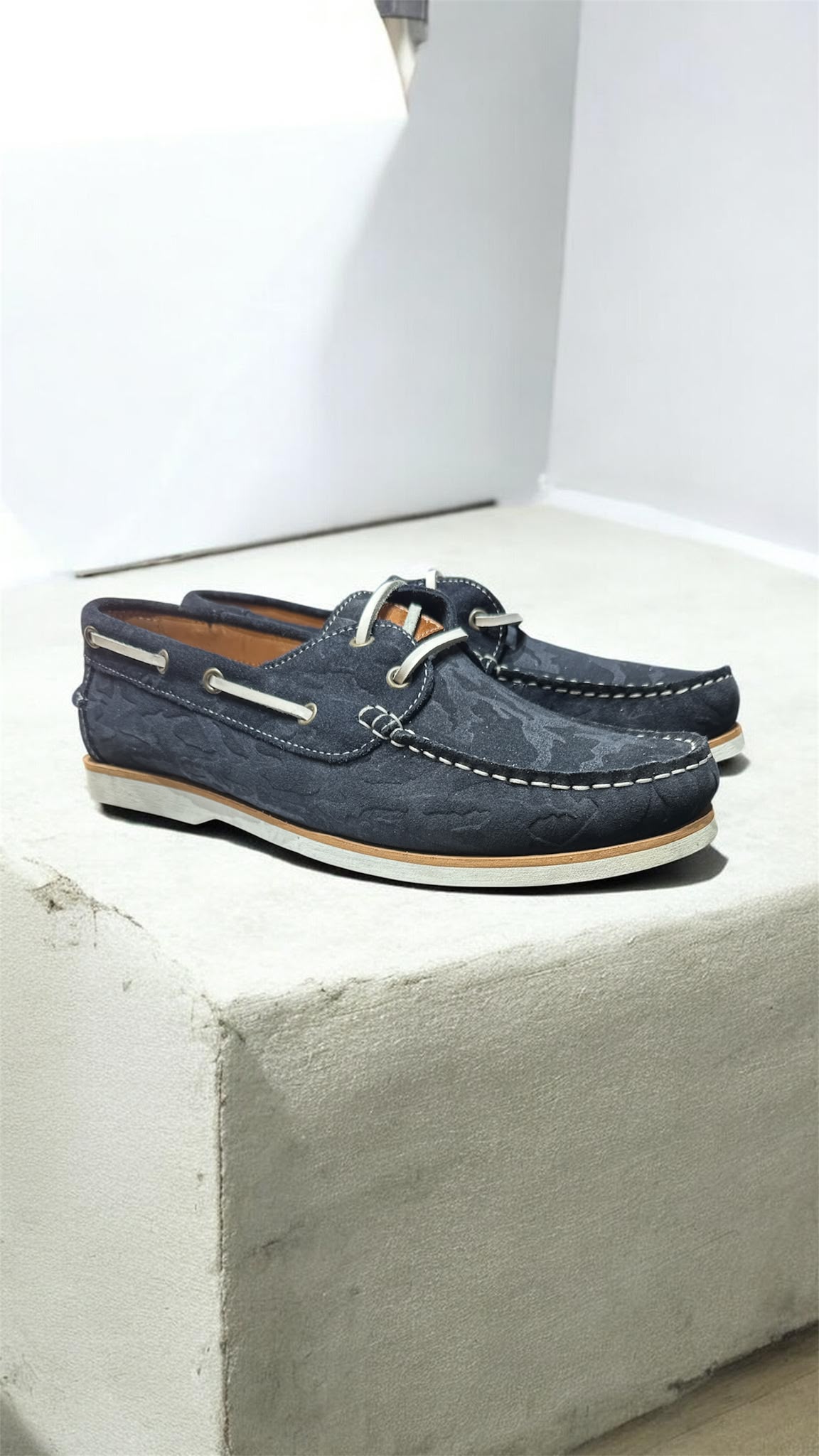 hypen * BOATY-1 * Herren Slip On Schuh * Farbe DK Navy * Größe 44