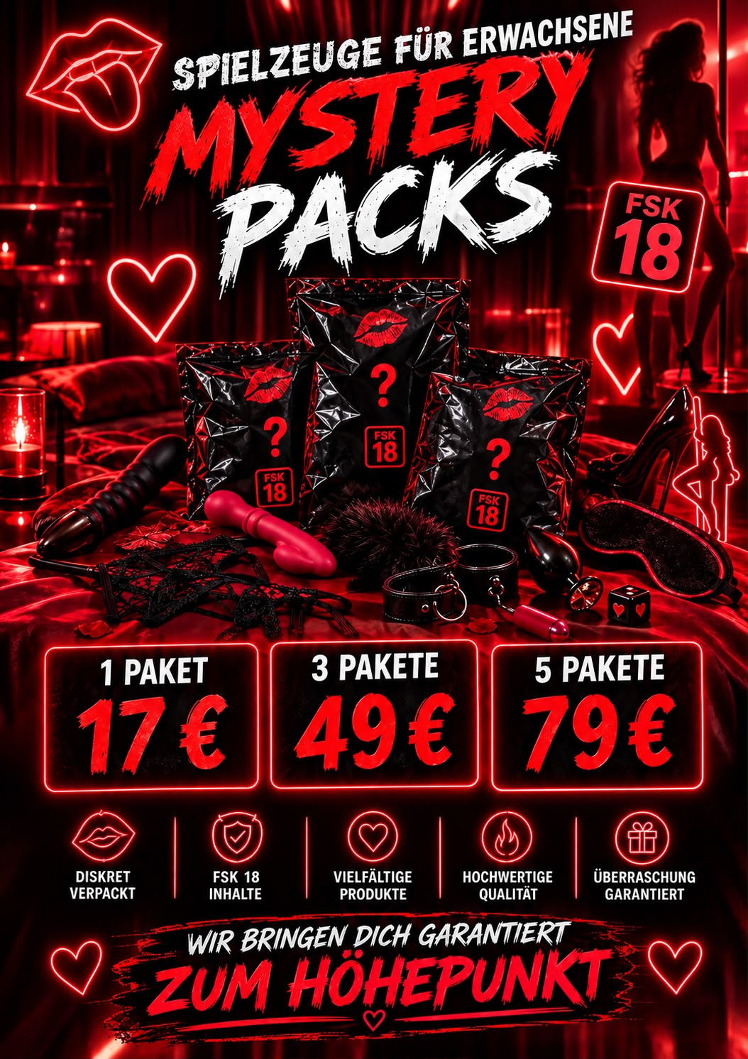 Mystery Pack - Für Erwachsene (FSK18) - Wir bringen dich garantiert zum Höhep...