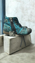 Yellow Cab Herren Boots – Türkis / Grün / Blau – Größe 46