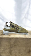 DJINNS MocLau 3.0 Triple Perfo Herren Sneaker – Olive – Größe 45