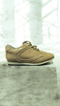 Crinkles 161-M30-01 Herren Sneaker – Camoscio Vintage Taupe + Gold – Größe 45