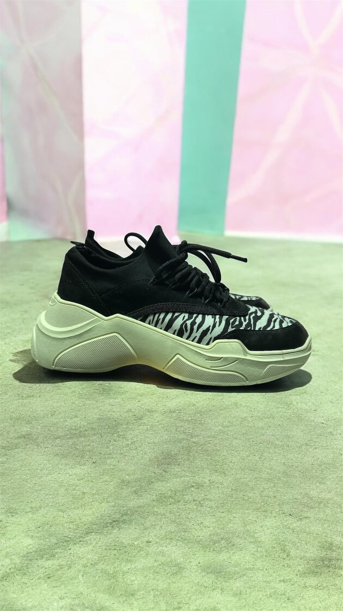 Even & Odd Damen Sneaker „Zebra Koster“ – Schwarz / Weiß – Größe 39