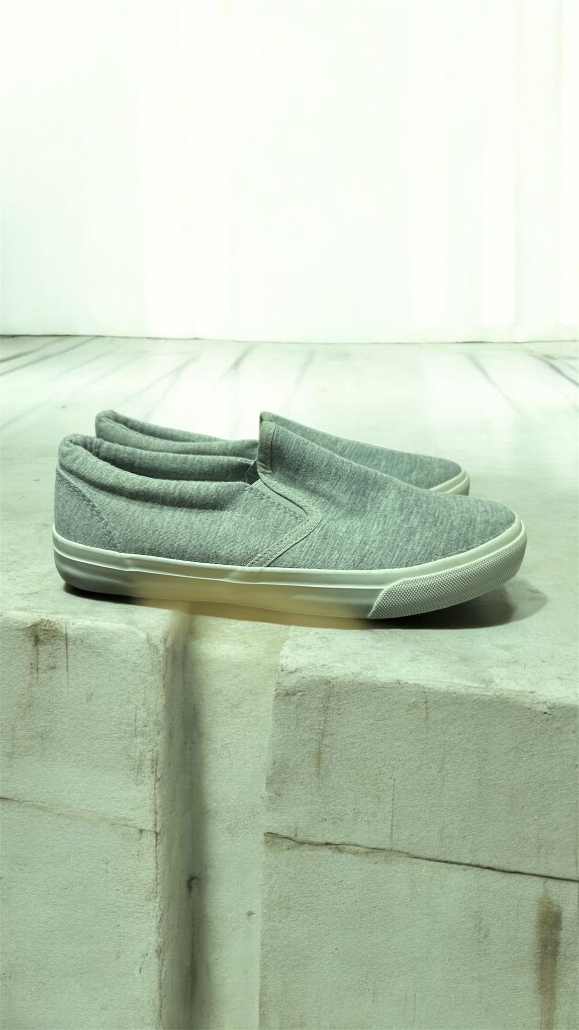 Simply Be Damen Slip-On Sneaker – Grau – Größe 39