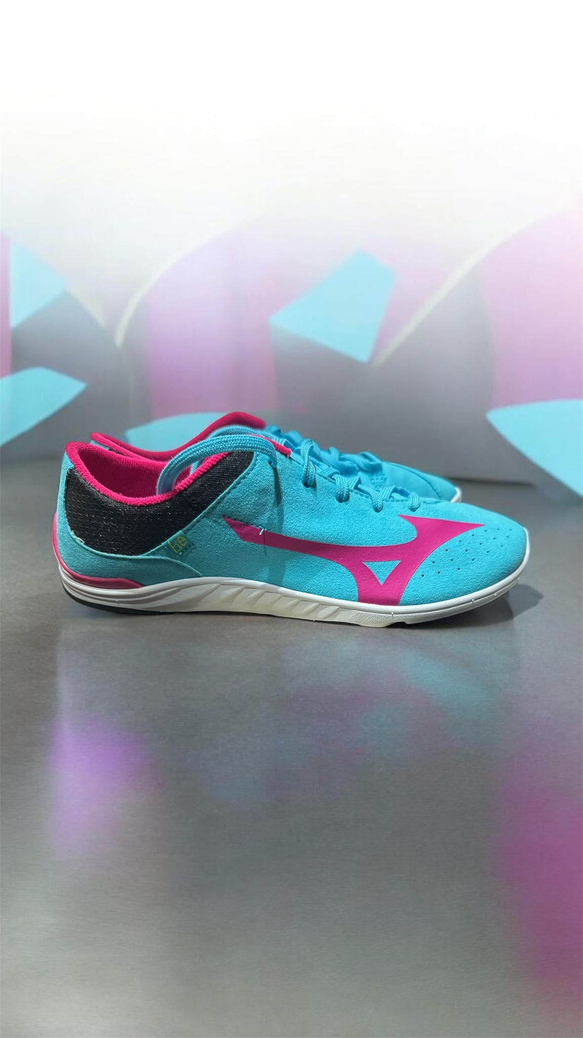 Mizuno BE 2 W Damen-Freizeitschuhe – Türkis / Pink – Größe 40