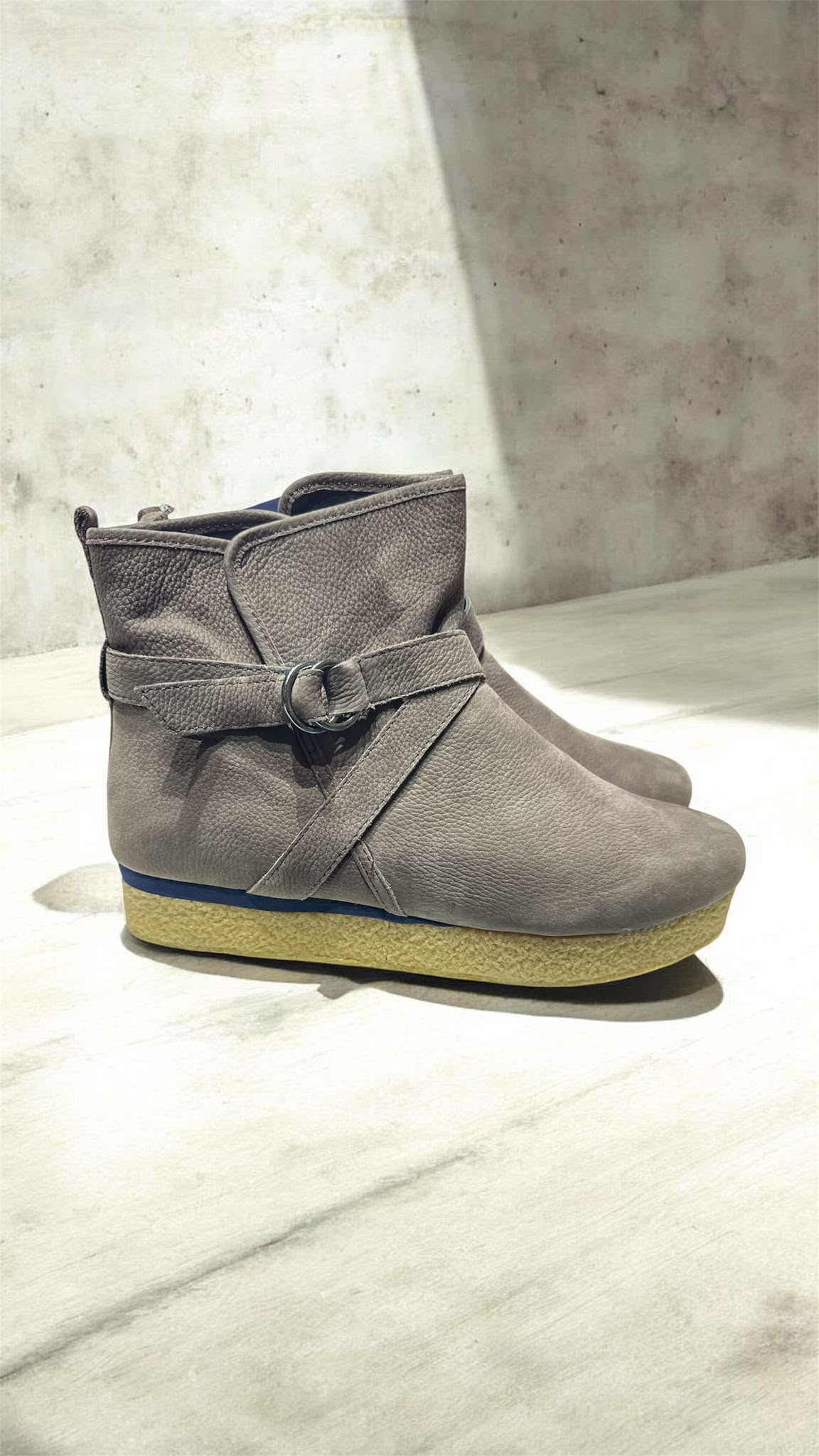 FlipFlop Damen Stiefeletten / Boots – Leder – Braun – Größe 40
