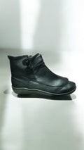 Damen Schlupf-Boots – Gefüttert – Schwarz – Größe 40