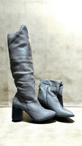 Hohe Damenstiefel – Grau – Größe 40