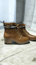 JustFab „Alia“ Damen Boots / Booties – Cognac – Größe 41