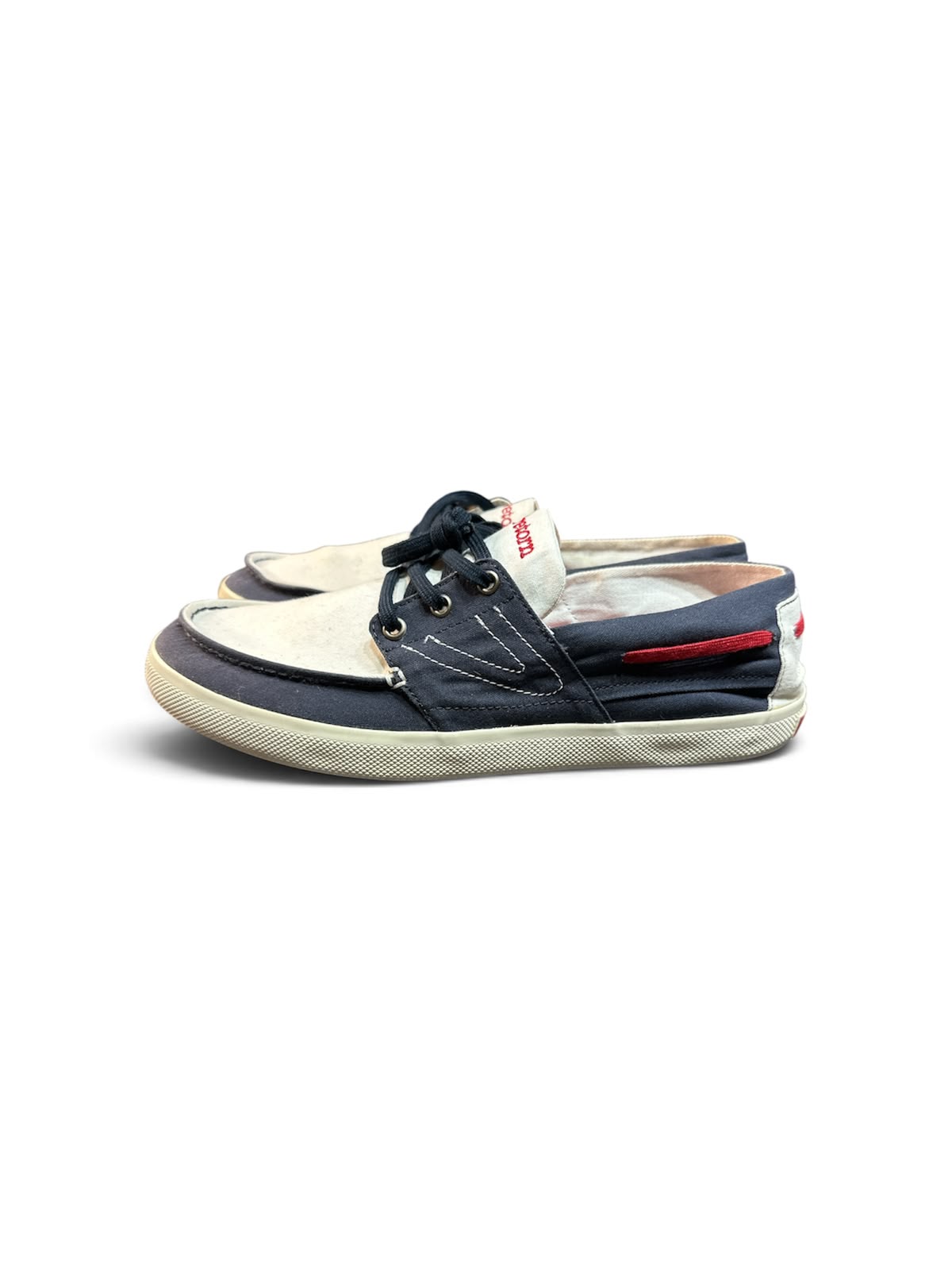 Tretorn Otto Canvas Herren Slip-on Whisper White/Ombre Blue – Größe 43