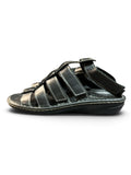 City Walk Ethno by Florett Damen Sandale Schwarz Matt – Größe 39