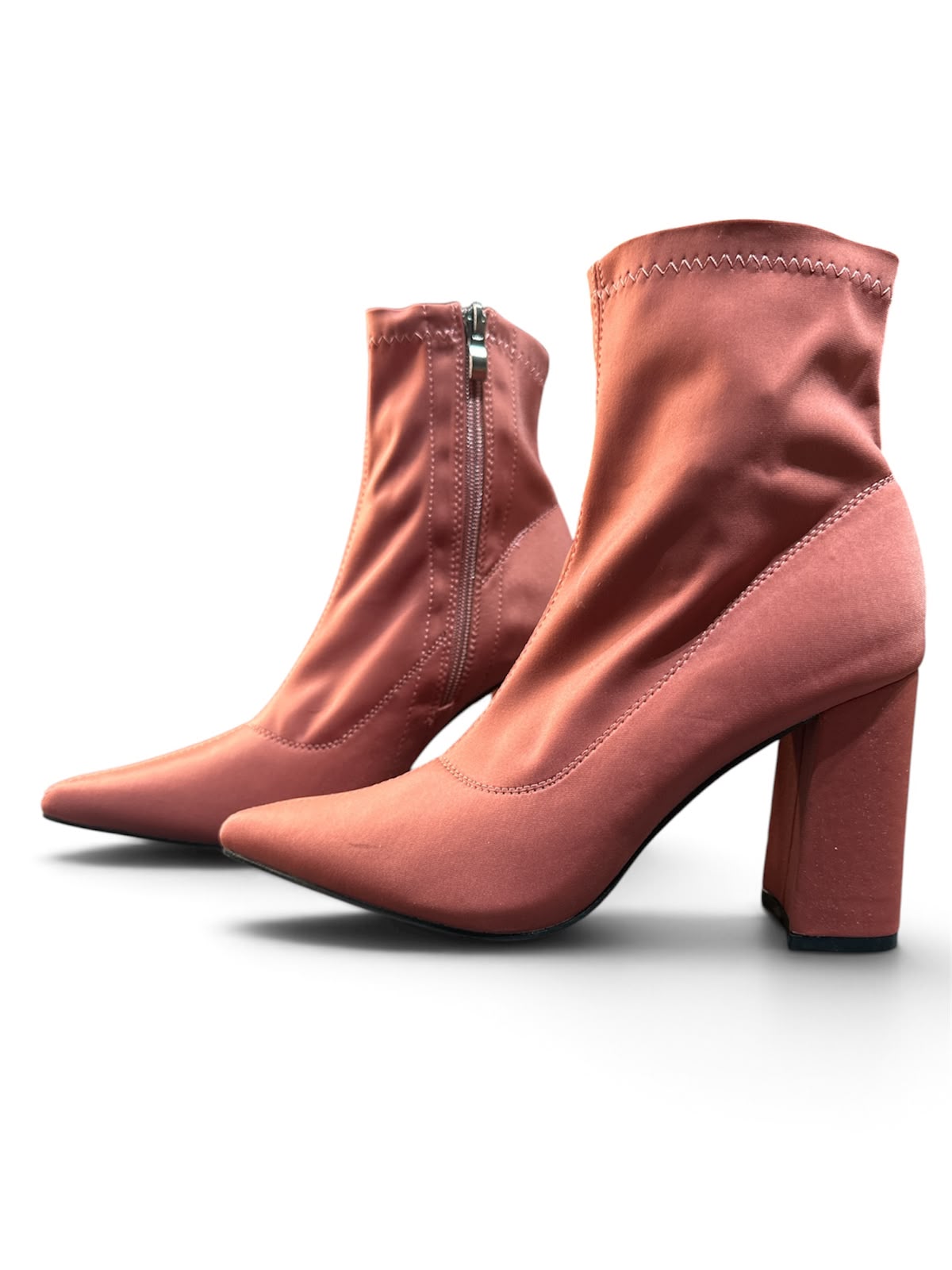 Public Desire Damen Stiefeletten Bordeauxrot – 10 cm Absatz – Größe 39