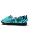 KIOMI Damen Slip-On Sneaker Gr. 38 – Grün/Schwarz | Zebra-Look | Espadrille