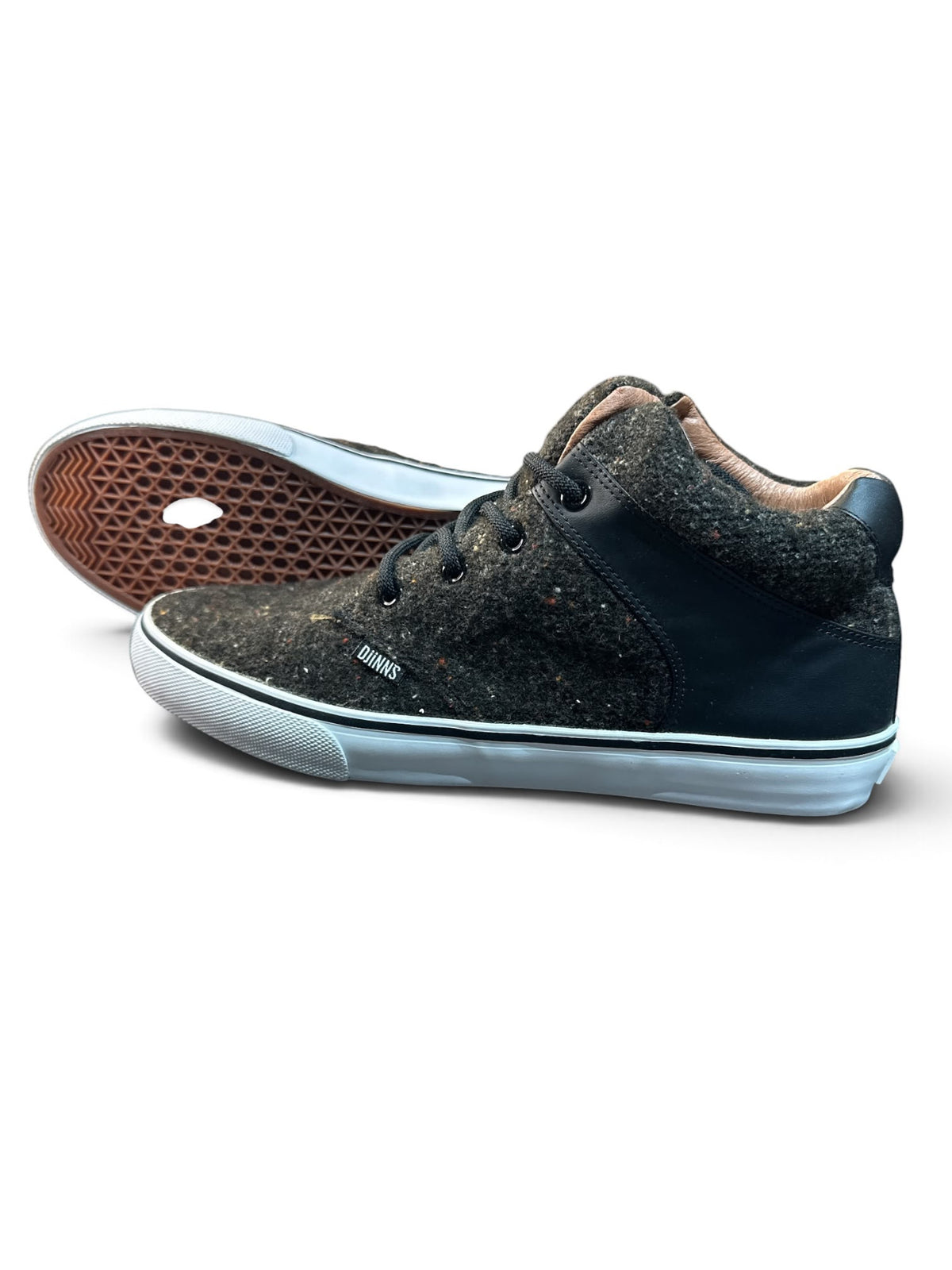 Djinns CHUNK Spotted Felt Sneaker – Schwarz | Größe 43