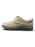 ORCHARD Herren Lederschuhe / Slipper Gr. 44 – Braun mit Klettverschluss