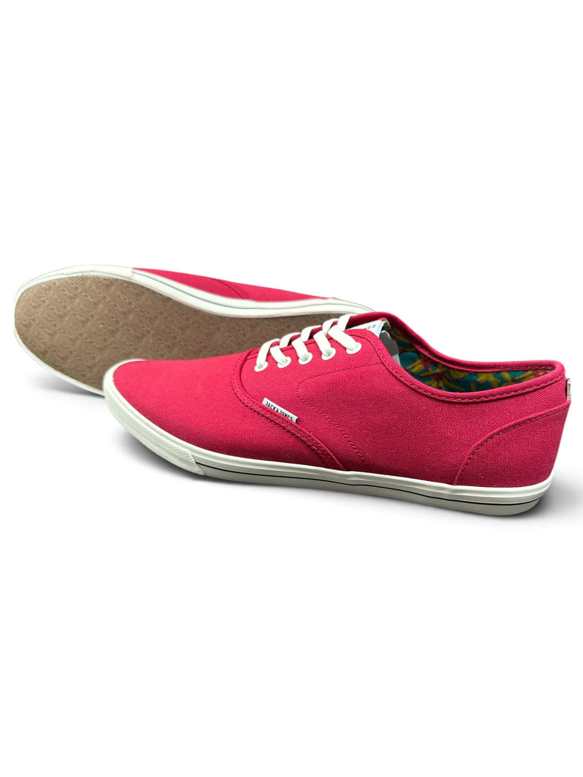JACK & JONES JFWSPIDER Canvas Pop Barberry Herren Sneaker Gr. 44 – Rot