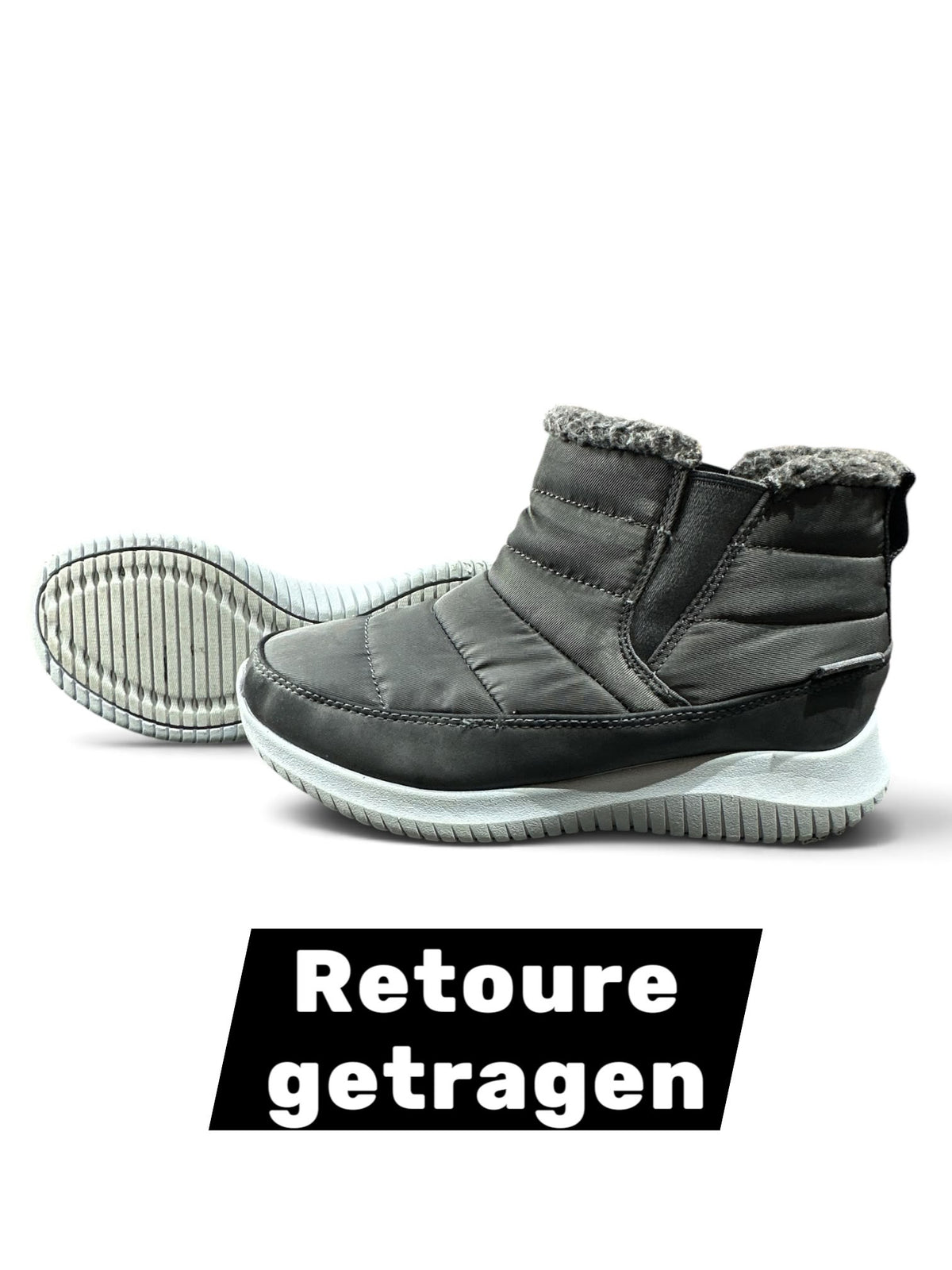 Skechers Warm Tech Damen Winter Boots – Memory Foam | Grau | Größe 36 | B-Ware